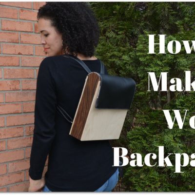 How to Make a Knock-off DIY Wood Backpack With Faux Leather