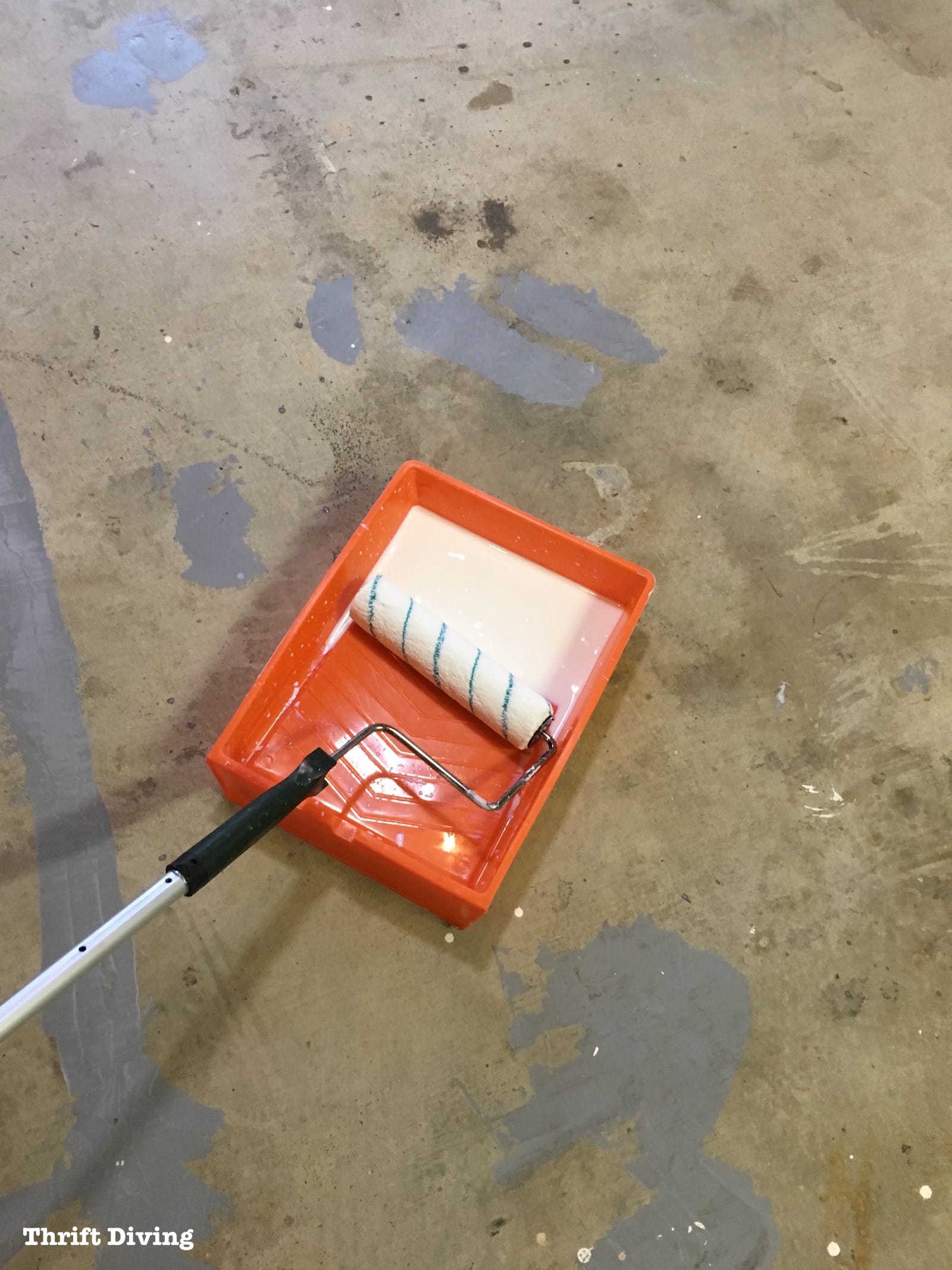 How-to-paint-clean-epoxy-garage-floor - Thrift Diving - 3355