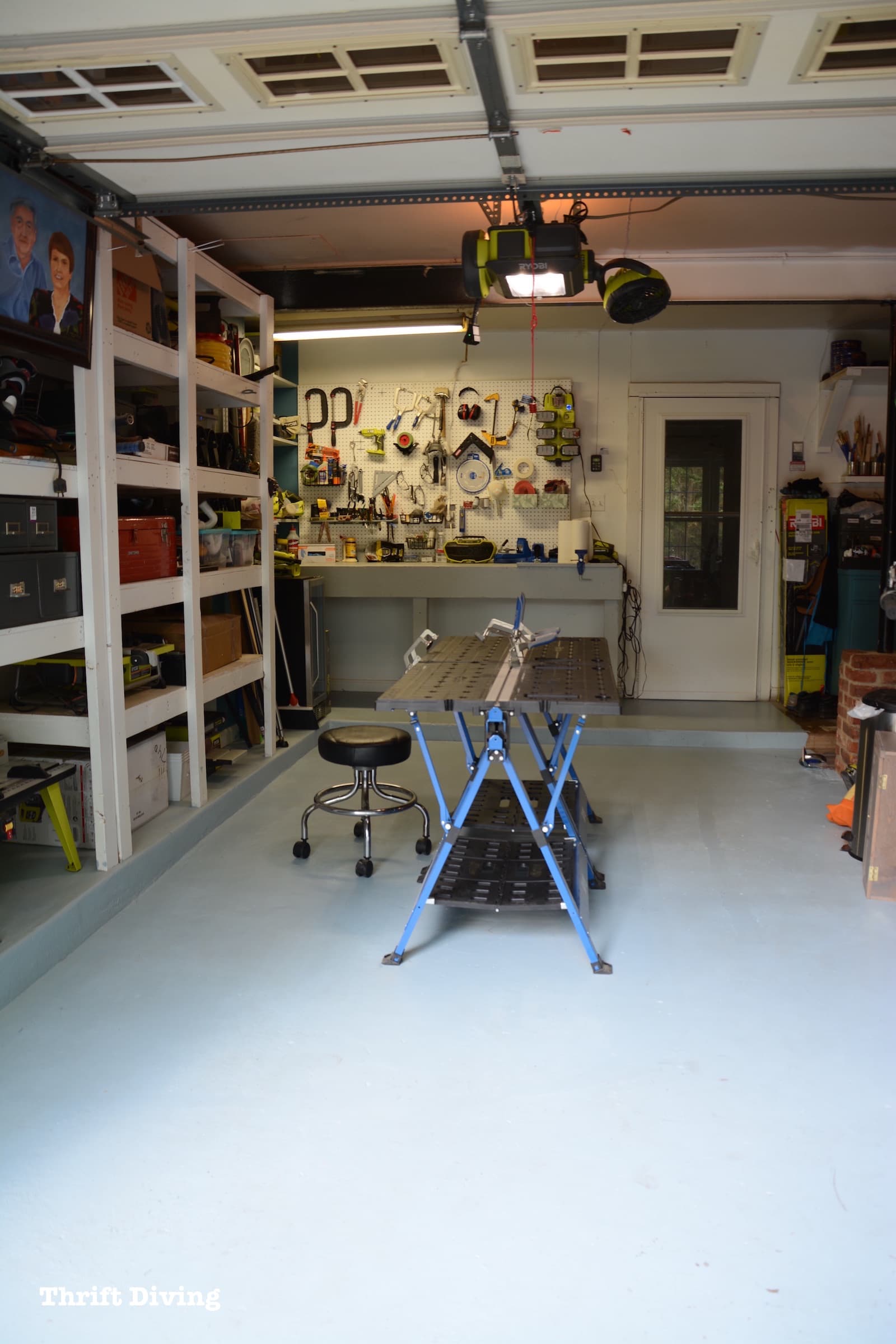 Paint a Garage Floor - Thrift Diving