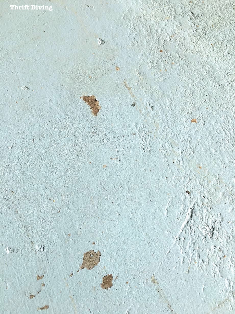 Painting a garage floor - Chipping - Thrift Diving