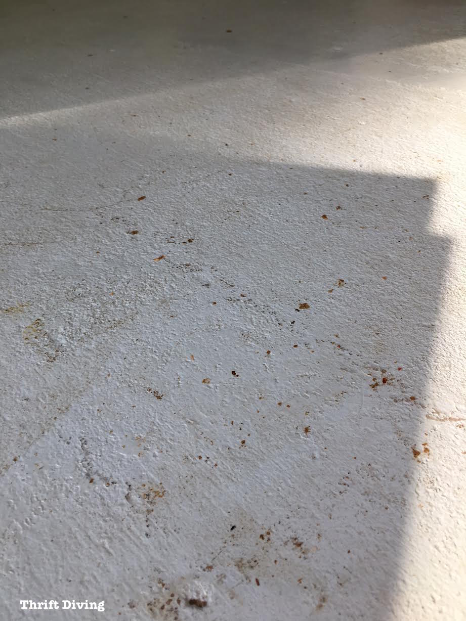 Painting a garage floor - does it last - Thrift Diving