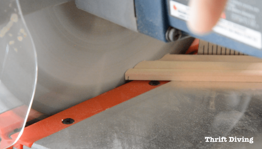 Getting accurate miter saw cuts is easy. A few safety things, though: Let the blade fully stop before bringing it back up. | Thrift Diving
