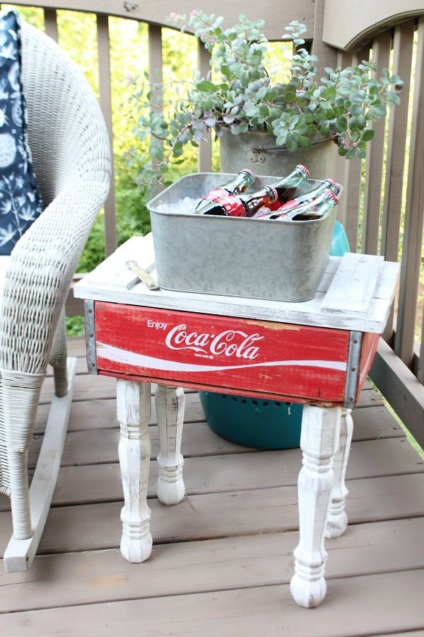 How to Repurpose Anything - Repurpose a Coca Cola vintage box. - AFTER - Thrift Diving
