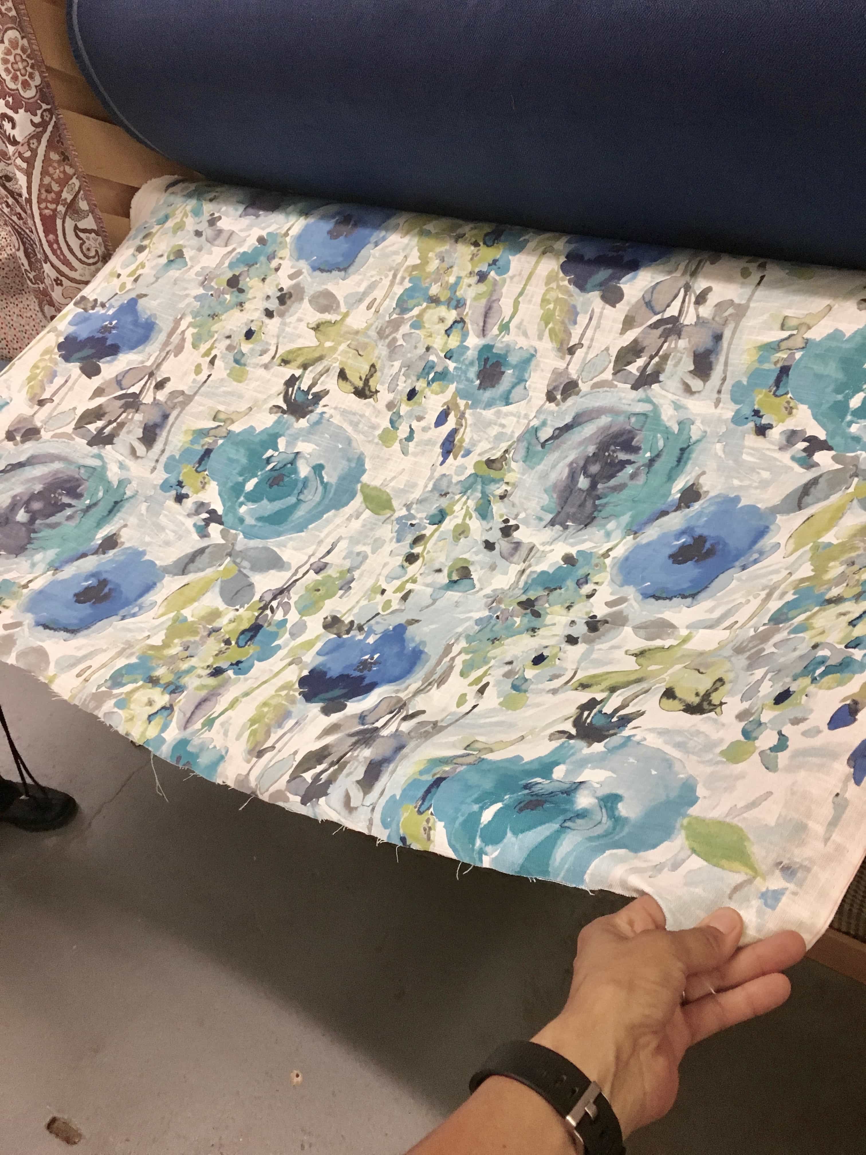 How to Frame Fabric: Find pretty fabric you love and staple it to plywood and insert into a picture frame for inexpensive wall art! | Thrift Diving - Over 500 DIY posts and projects!