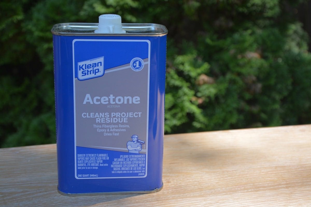 Use acetone to clean vintage metal cabinets so no oil remain on them before painting metal cabinets. | Thrift Diving