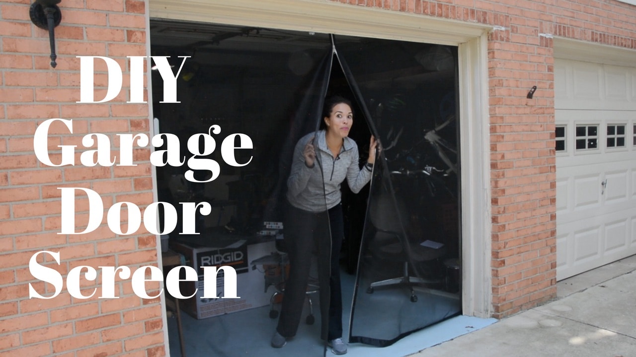 How to make a DIY garage door screen to keep out insects from your garage. Get the full tutorial. - Thrift Diving