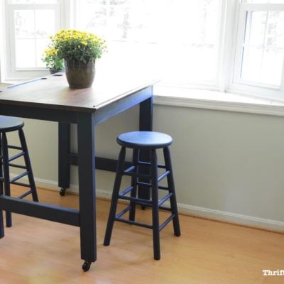 Eat-In Kitchen Table Makeover: BEFORE & AFTER