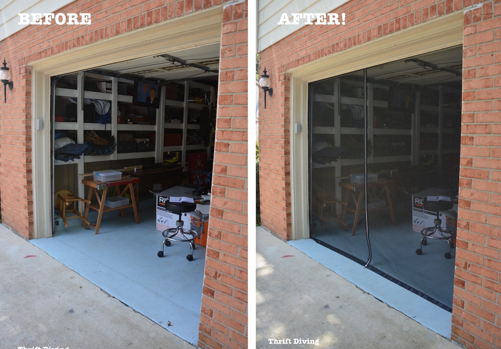 Minimalist Garage door screen inside mount  garage door Style