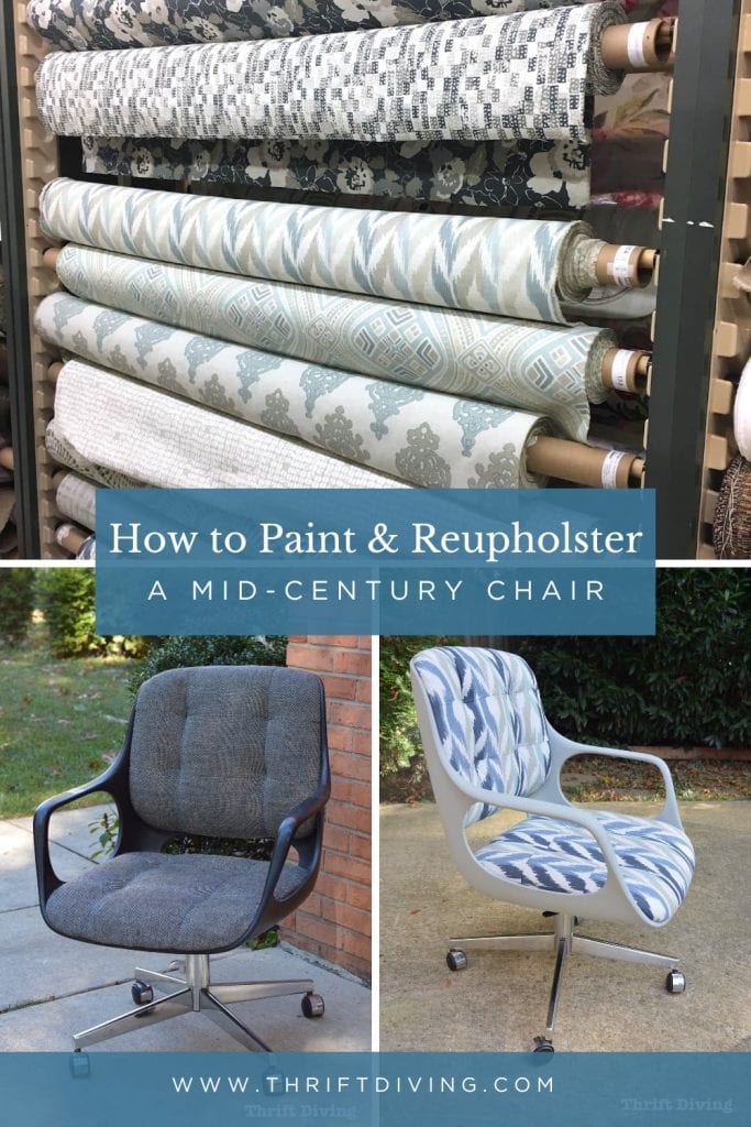 BEFORE and AFTER: Reupholster a Mid-Century Modern Chair