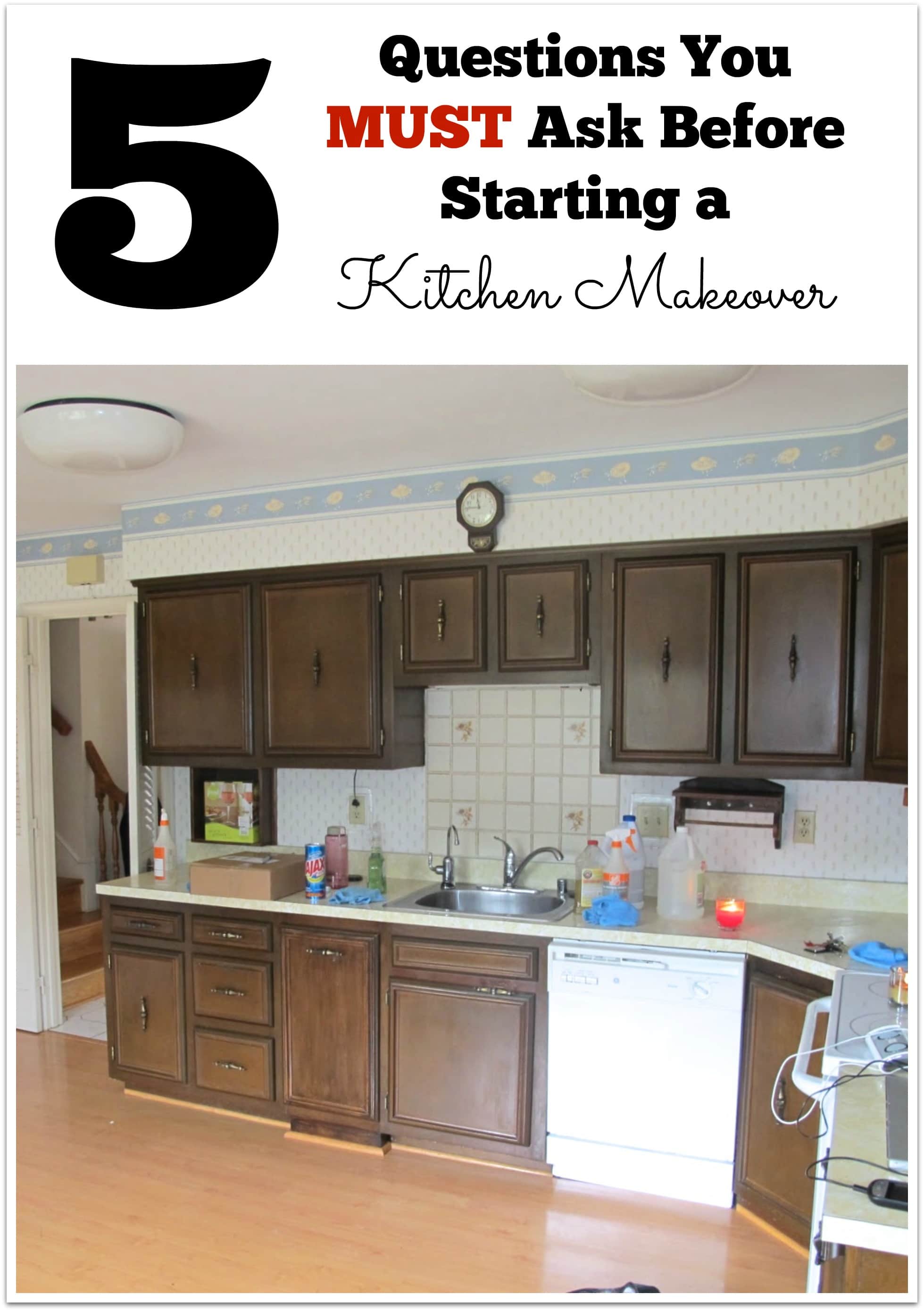 5 Questions You MUST Ask Before Starting a Kitchen Makeover - Thrift Diving Blog