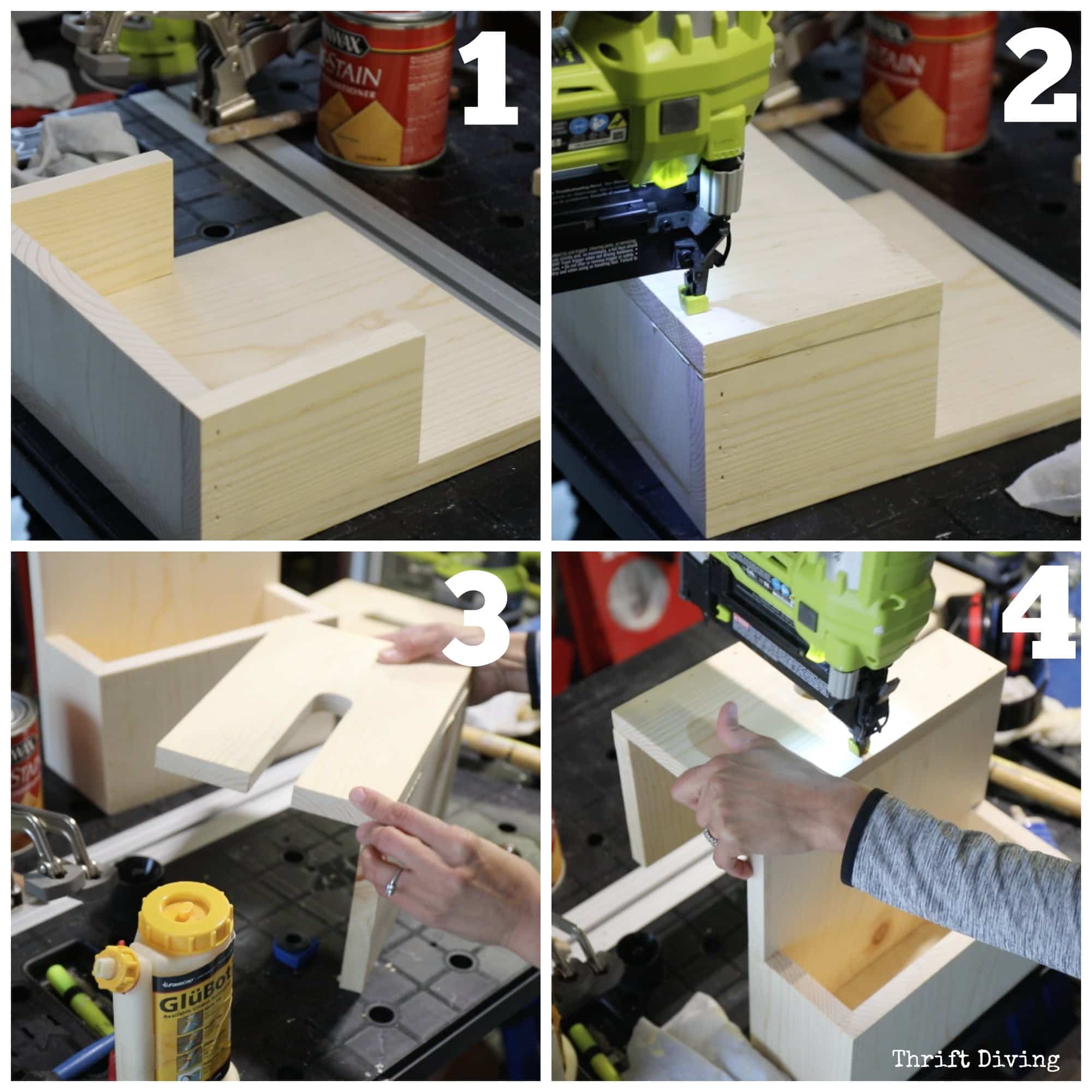 How to Make a Book Holder - Step by step tutorial. - Thrift Diving