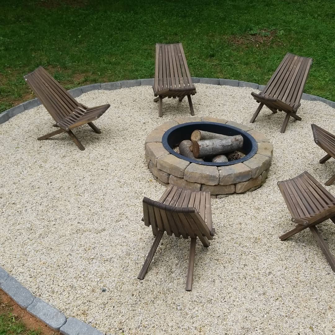 How To Build A Diy Fire Pit With Gravel Stones And Walkway