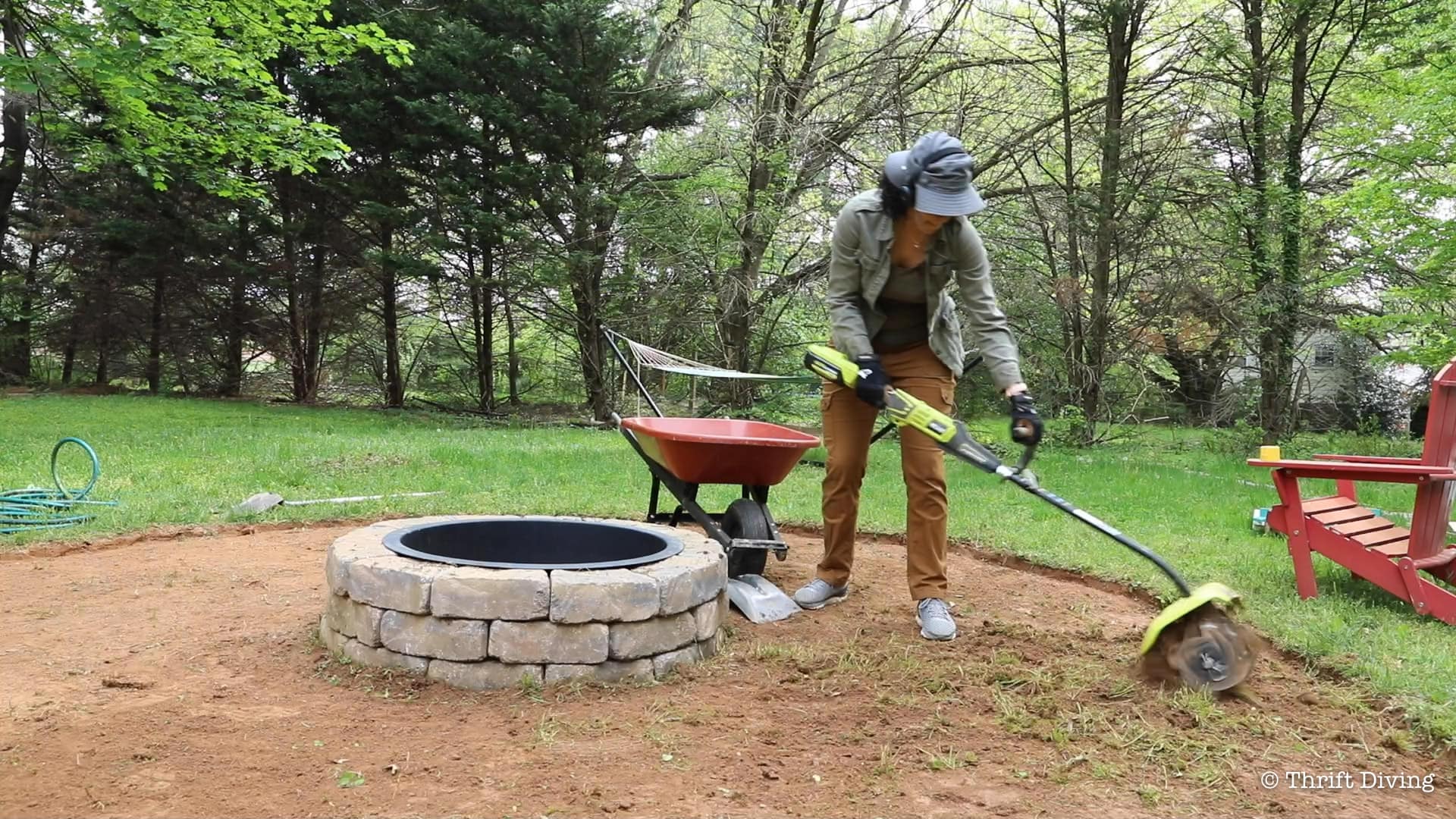How To Build A Diy Fire Pit With Gravel Stones And Walkway