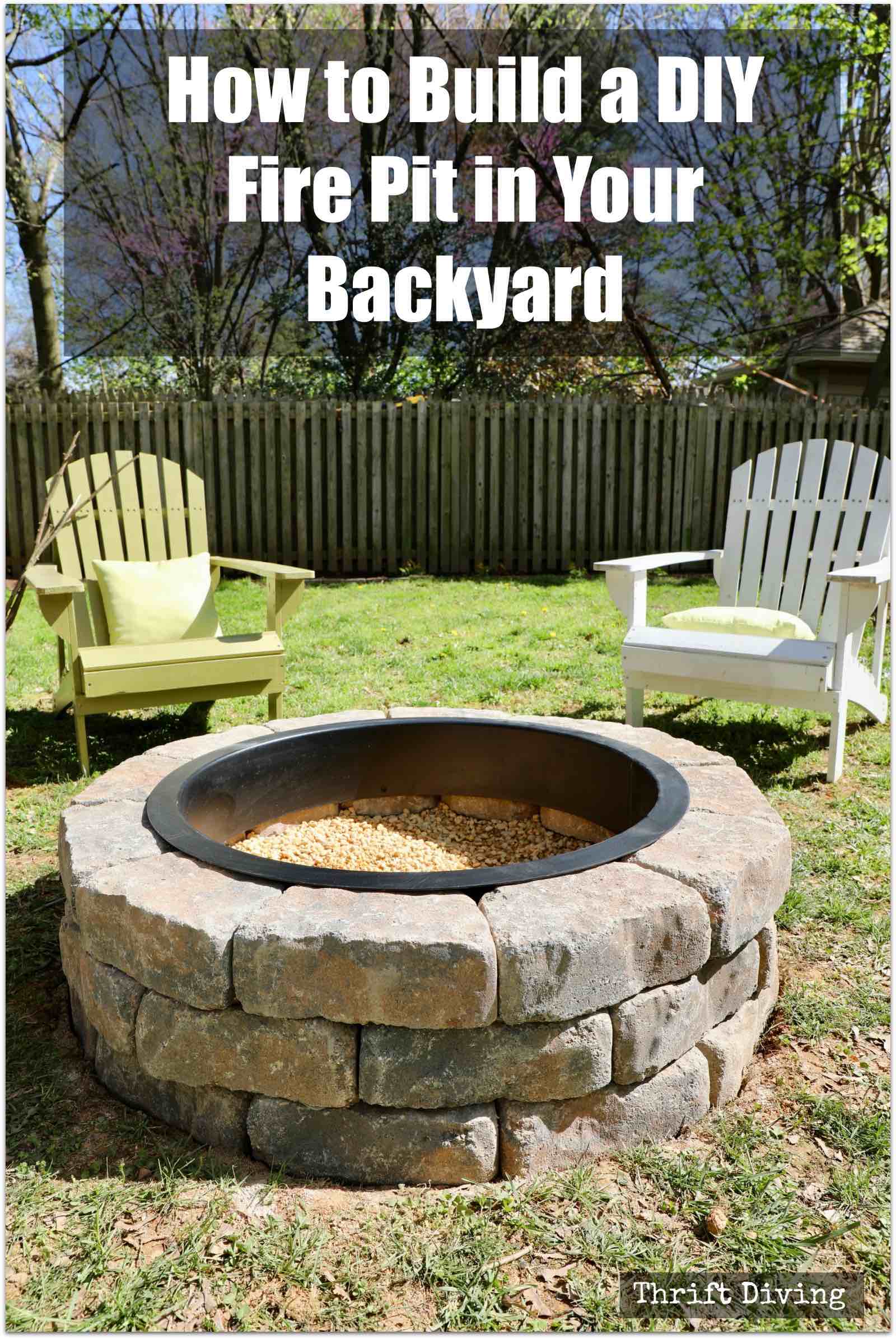 How To Build A Diy Fire Pit With Gravel Stones And Walkway