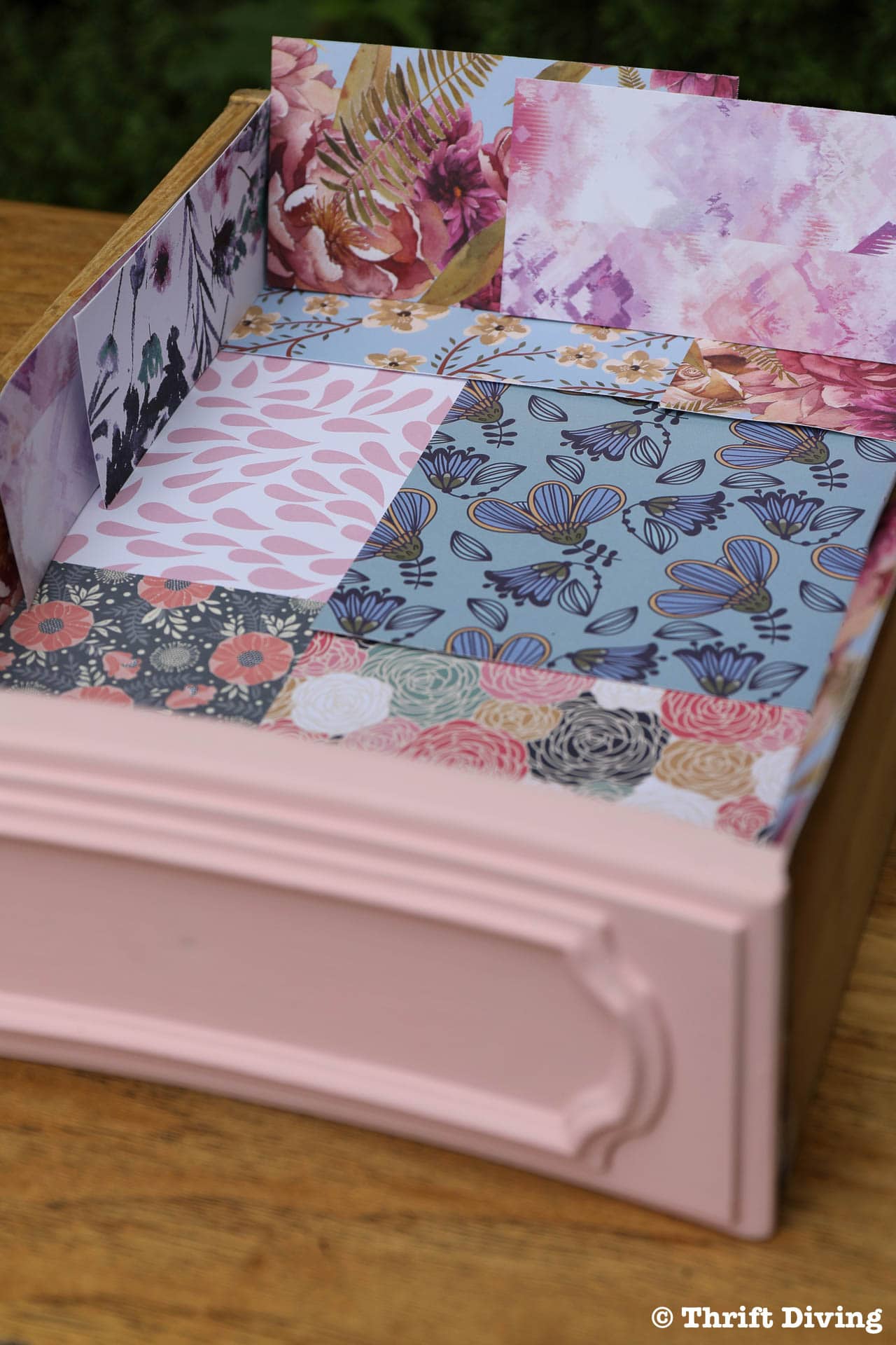 The Best Way to Line Drawers & Shelves with Pretty Paper - The