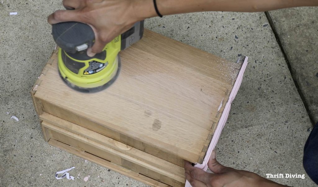 How to Line Drawers With Pretty Scrapbook Paper