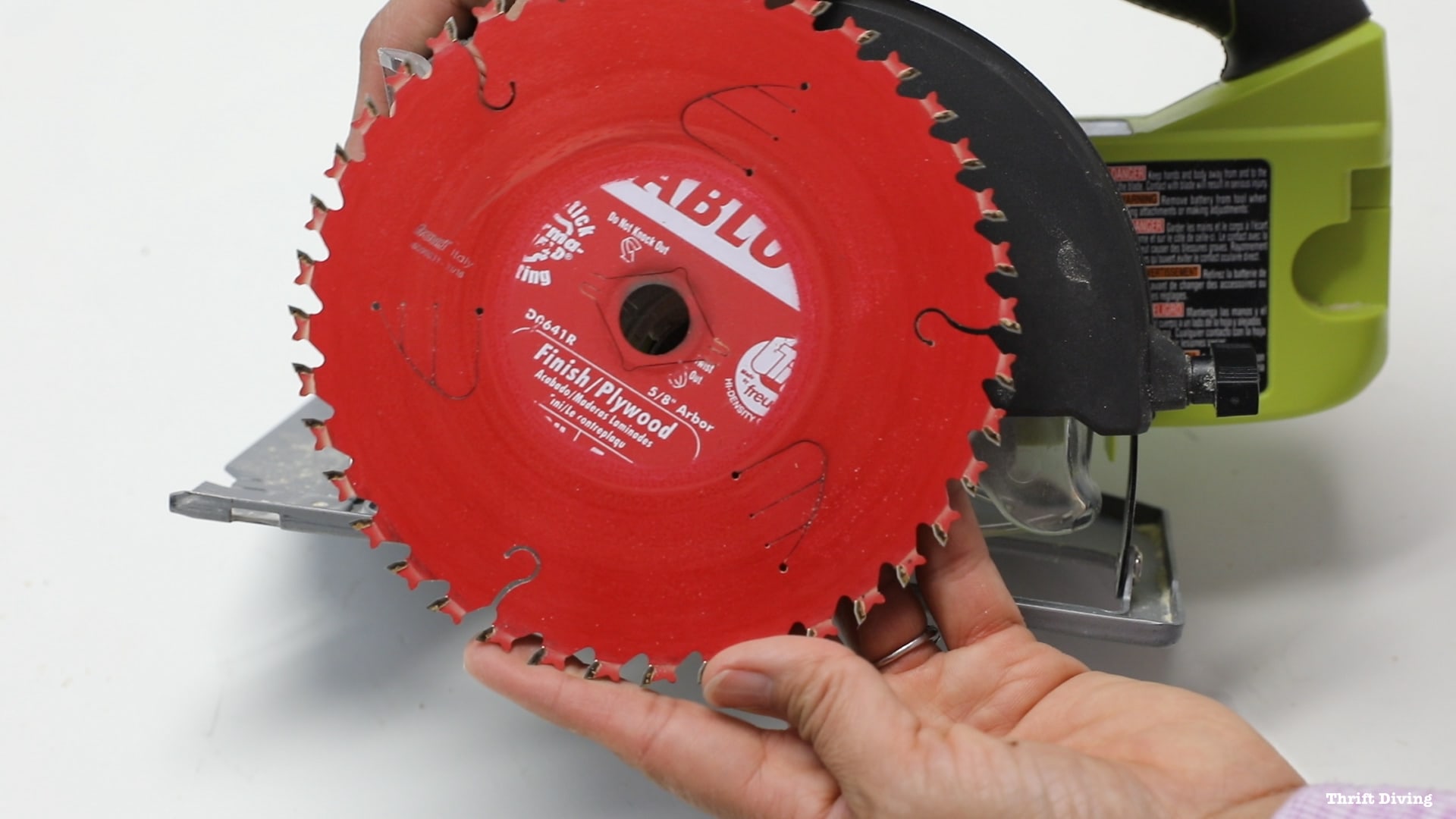 How to Use a Circular Saw - All about circular saw blades. - Thrift Diving