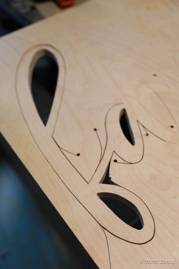 How to Make a DIY Word Light Sign Out of Wood DIY Tutorial