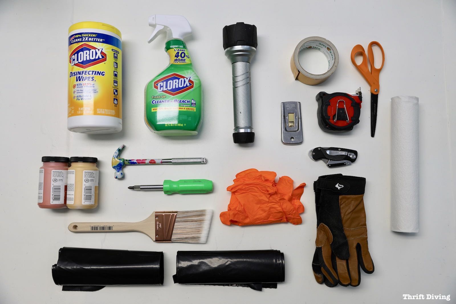 How to Make a Thrifting Survival Kit for your Trunk - Items to stock in your survival kit. - Thrift Diving
