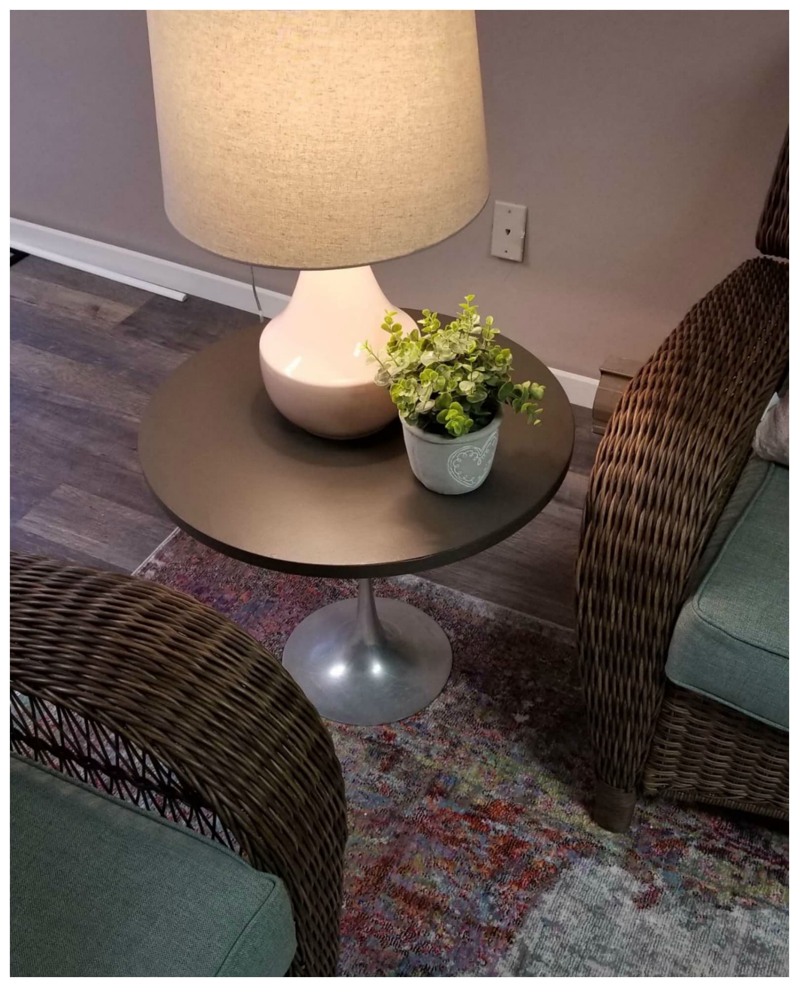 Why you should start asking "Does this spark joy?" - BASEMENT Living Area AFTER - Thrift Diving