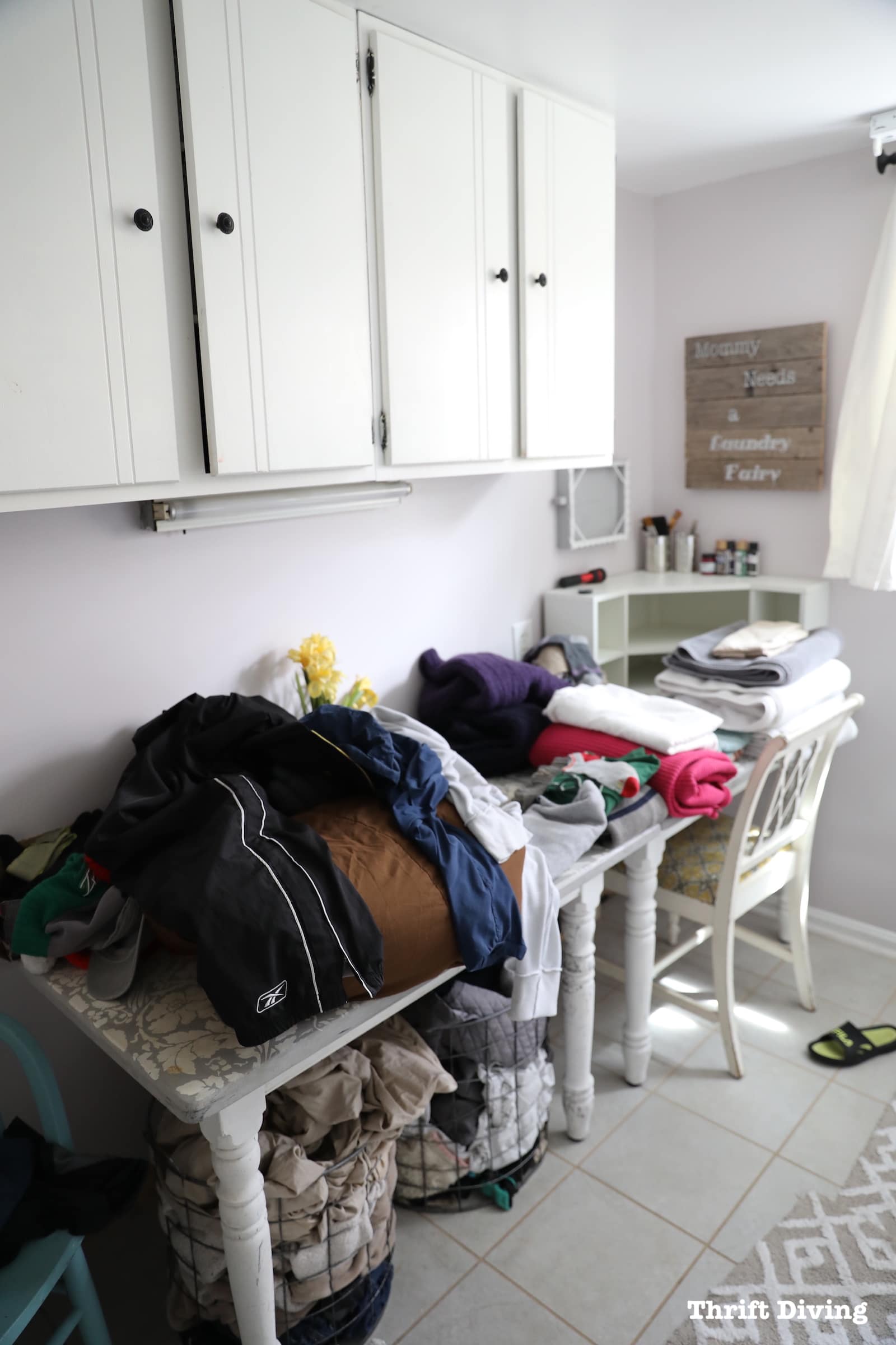 Laundry Room Mini Makeover Challenge – Keep Packets Up