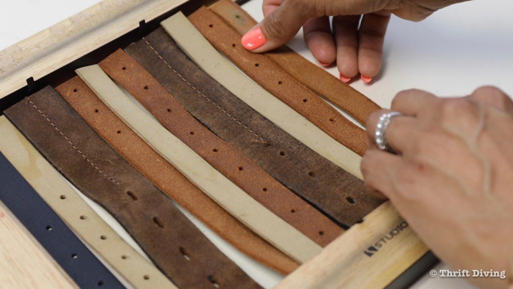 DIY Mail Organizer With Picture Frame and Old Leather Belts: Father's ...