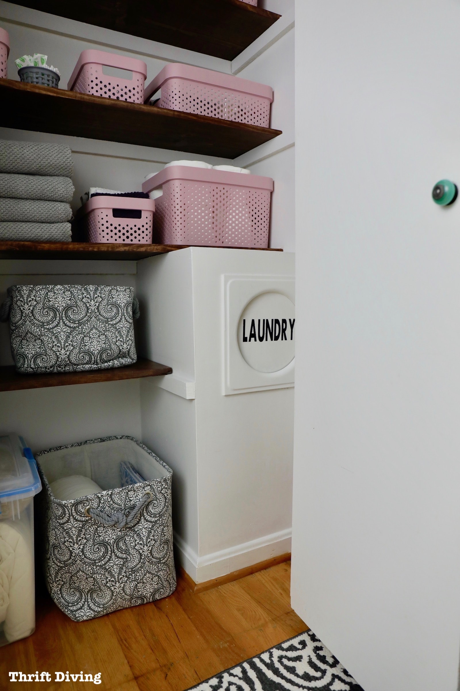  Organize your messy hall closet with wood DIY closet shelves. Here is how to build them.