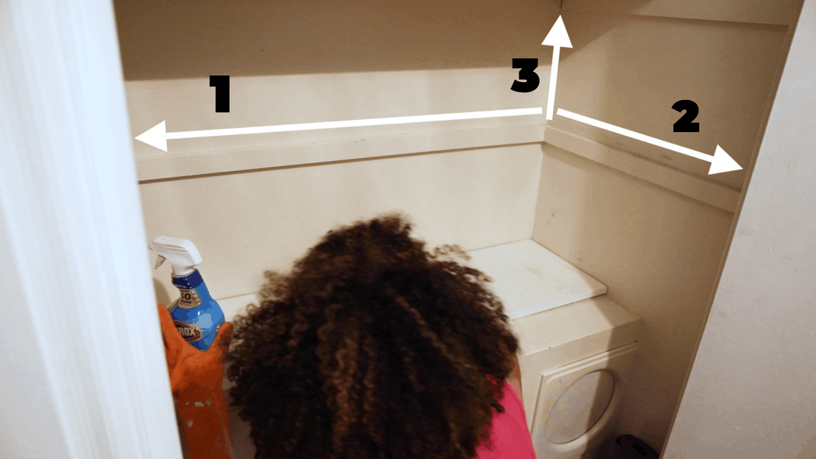 How to measure your closet for DIY closet shelves.