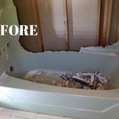 BEFORE & AFTER: Replacing My Fiberglass Bathtub
