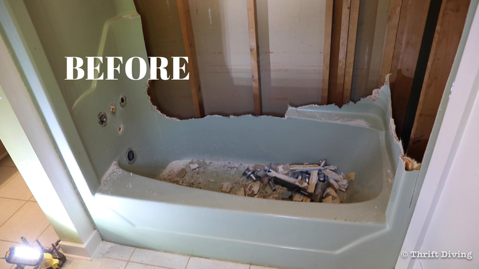 Replacing My Fiberglass Bathtub, Change Color Of Fiberglass Bathtub
