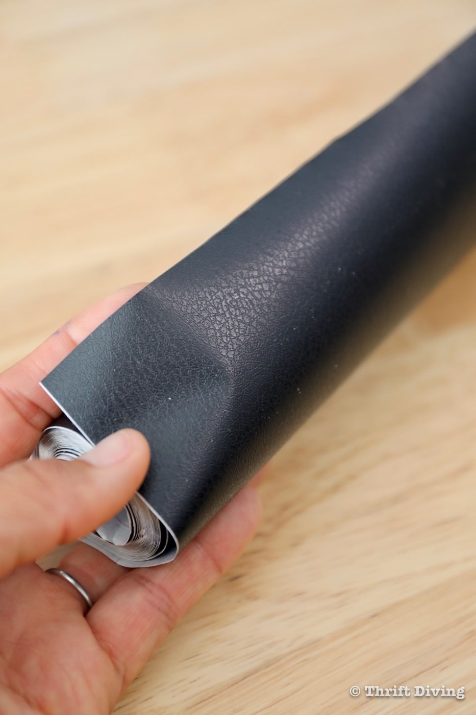 Faux leather Con-Tact paper by the roll. - Thrift Diving