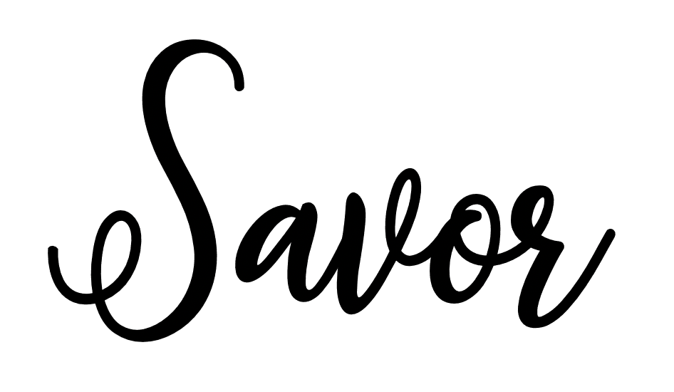 How to make a kitchen sign that says "SAVOR" - Thrift Diving