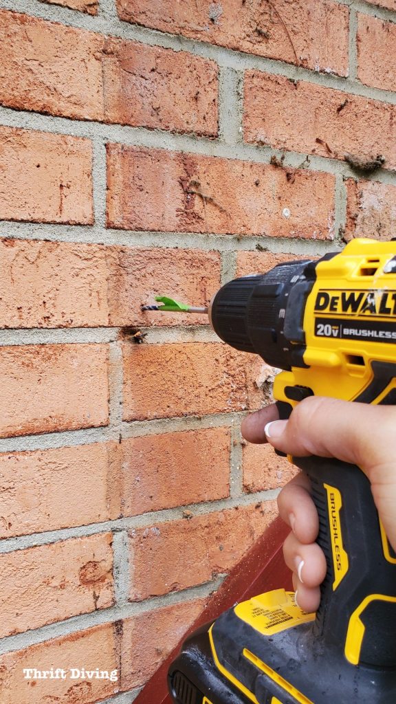 How To Drill Into Concrete Brick And Stone Diy Tutorial For Newbies - How To Drill A Hole In The Brick Wall