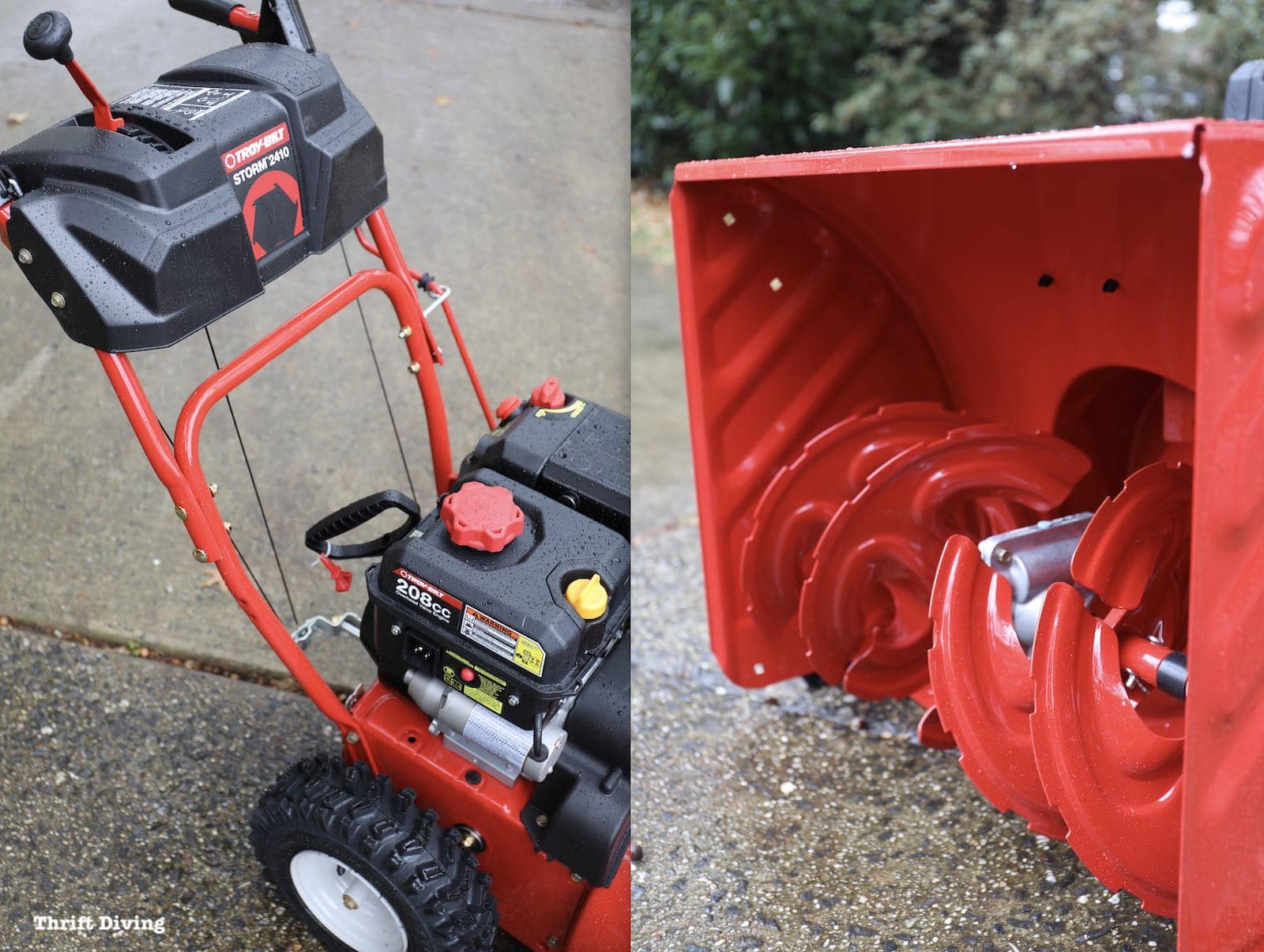 5 Questions You Must As Before Buying and Using a Snowblower - Speed gears on top of snowblower - Thrift Diving