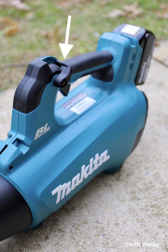 Battery vs gasoline lawn tools - Variable speed control allows you to adjust the power. - A full review of the Makita 18V Brushless Leaf Blower - Thrift Diving