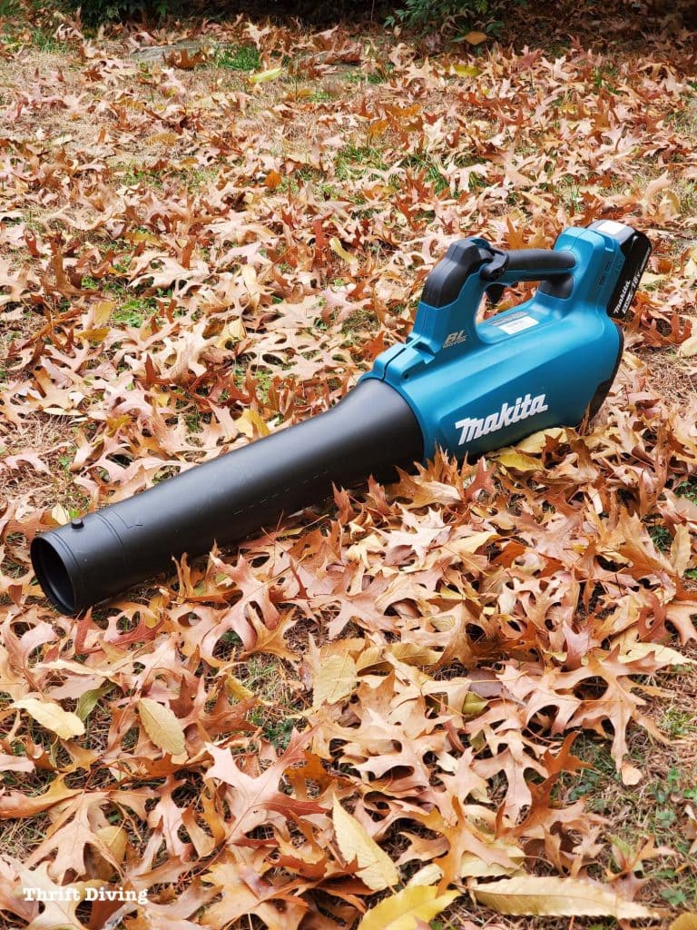 Battery vs gasoline lawn tools - Can it get the job done? Here's what I think. - A full review of the Makita 18V Brushless Leaf Blower - Thrift Diving