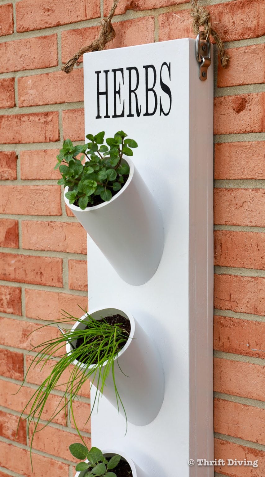 How to Make an Herb Garden Planter Using PVC Piping Thrift Diving Blog