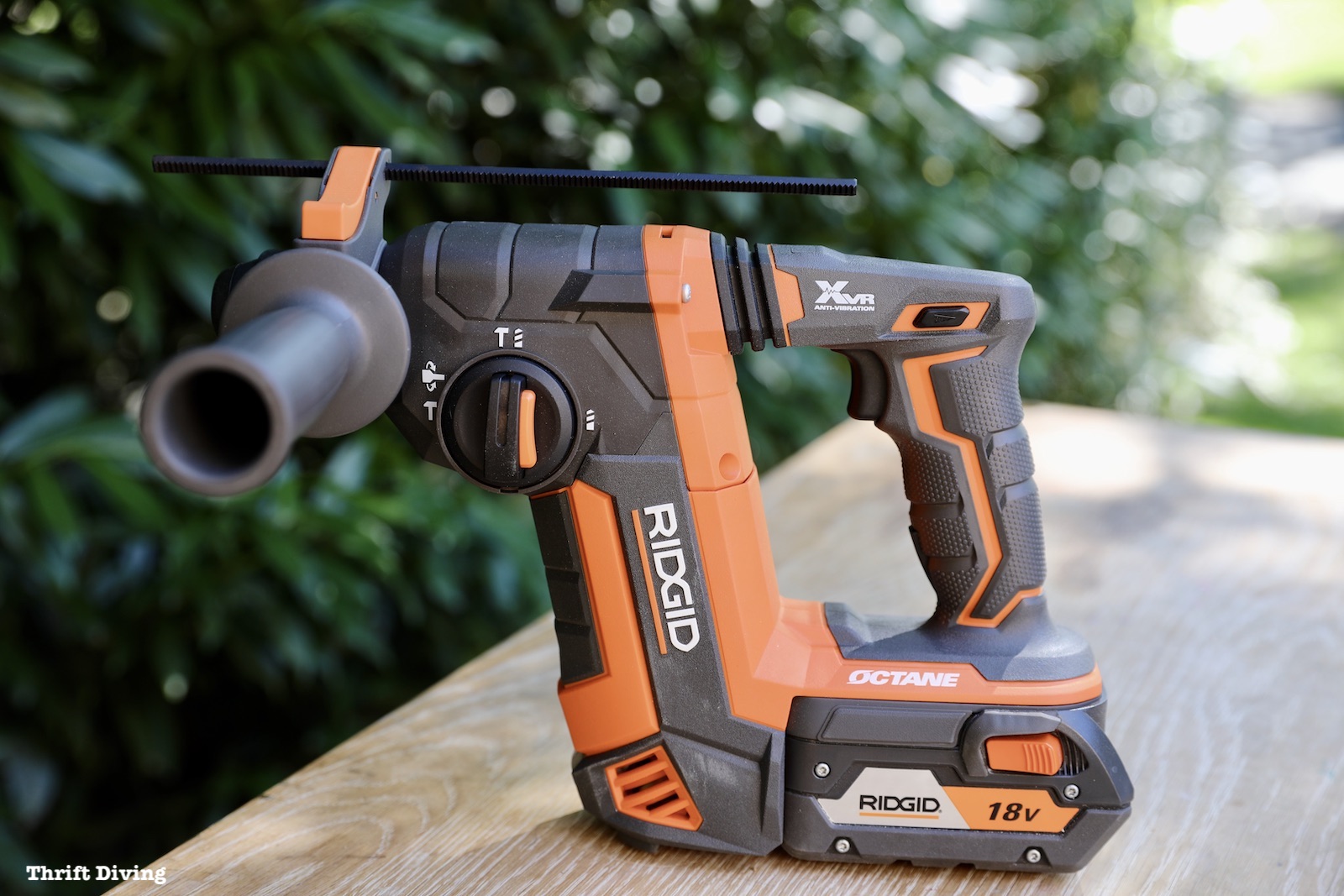 The 18-Volt OCTANE RIDGID Rotary Hammer Drill