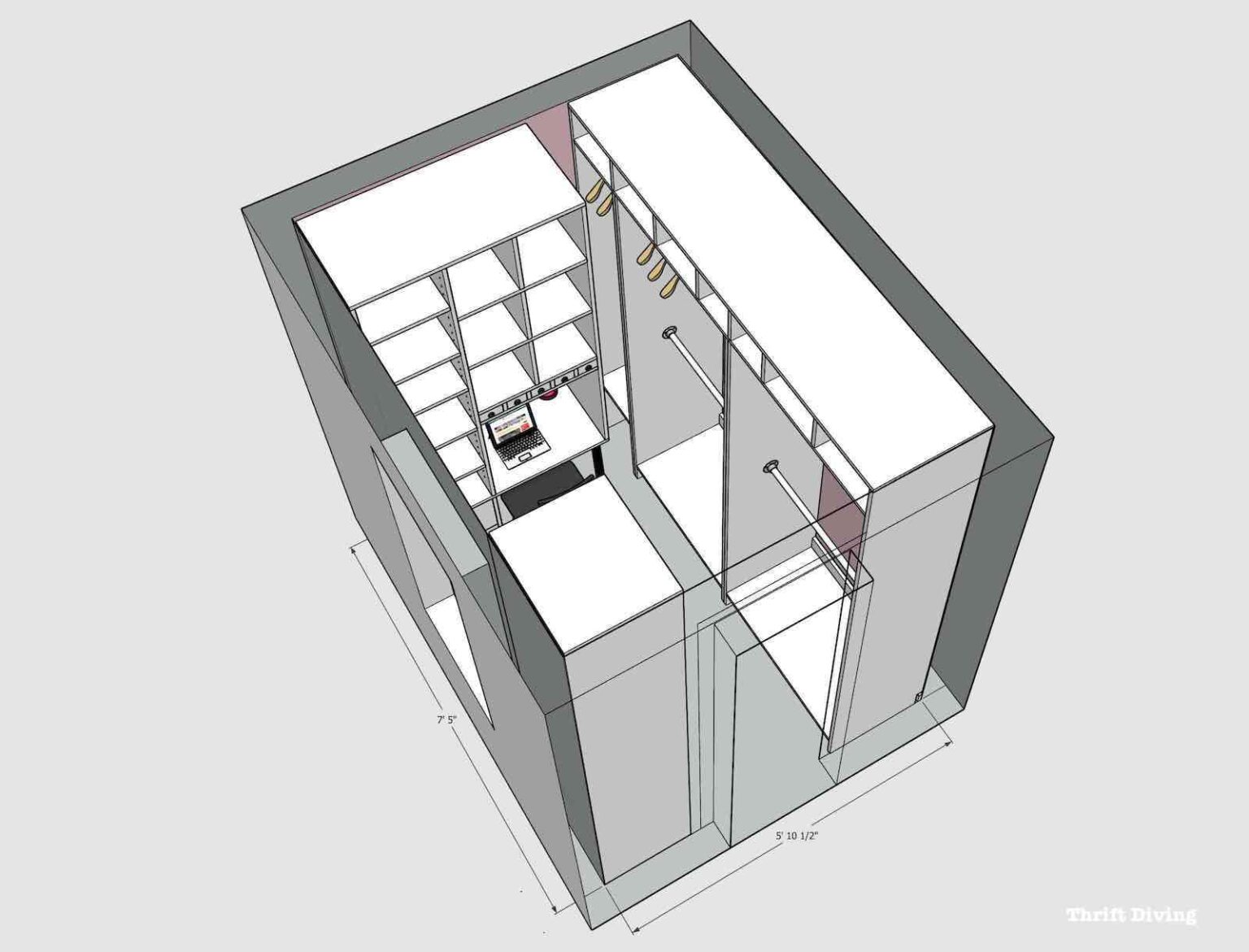 How to Build a Walk-in Closet Organizer From Scratch!