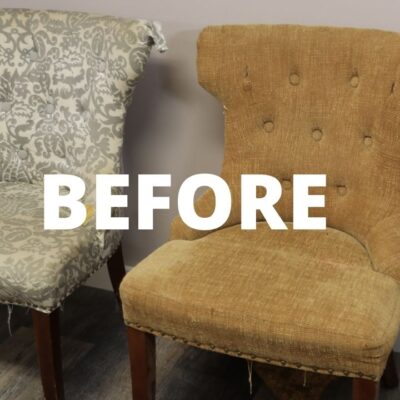 How to Reupholster Dining Room Chairs with Velvet Fabric
