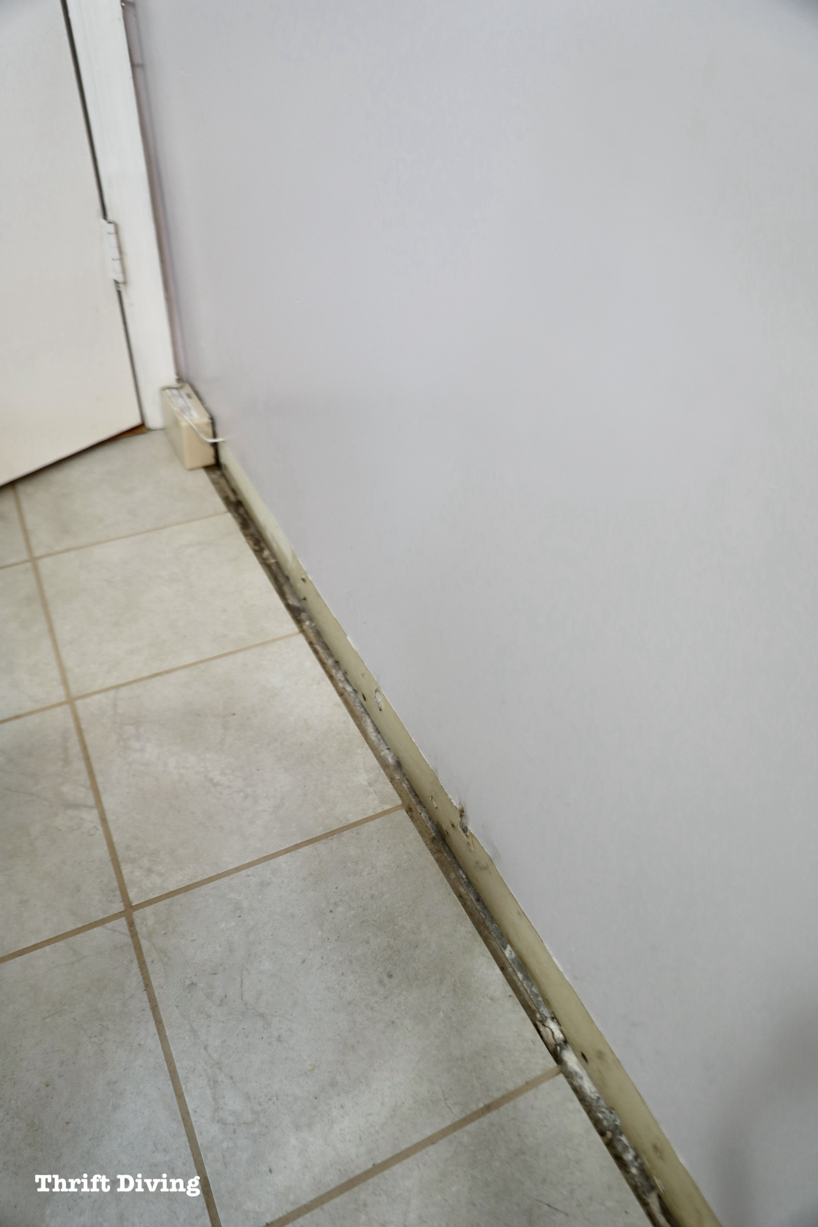 Having trouble finishing DIY projects? Gap between floor and wall. - Thrift Diving