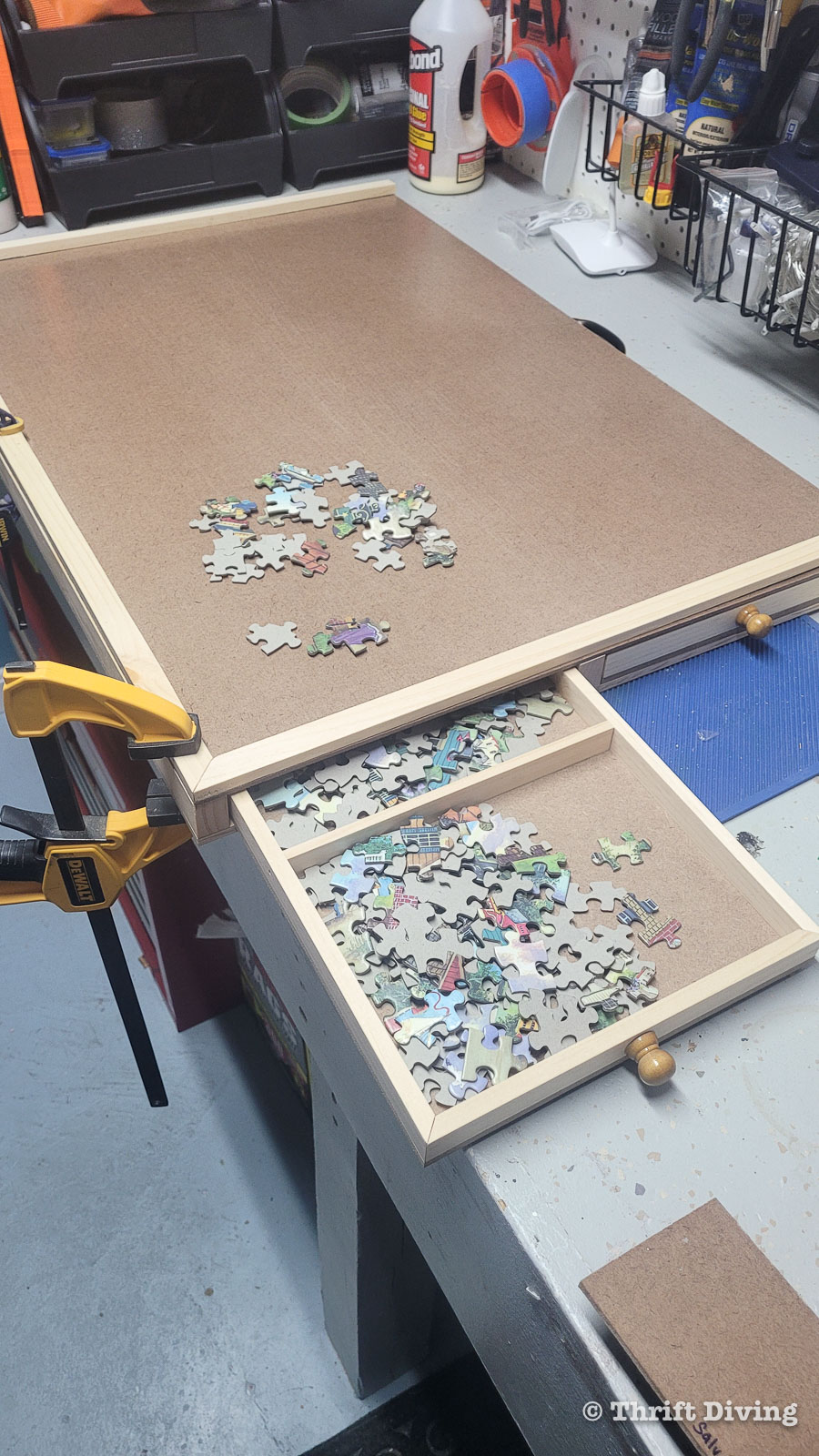 DIY Jigsaw Puzzle Table Plans: The Puzzle Table