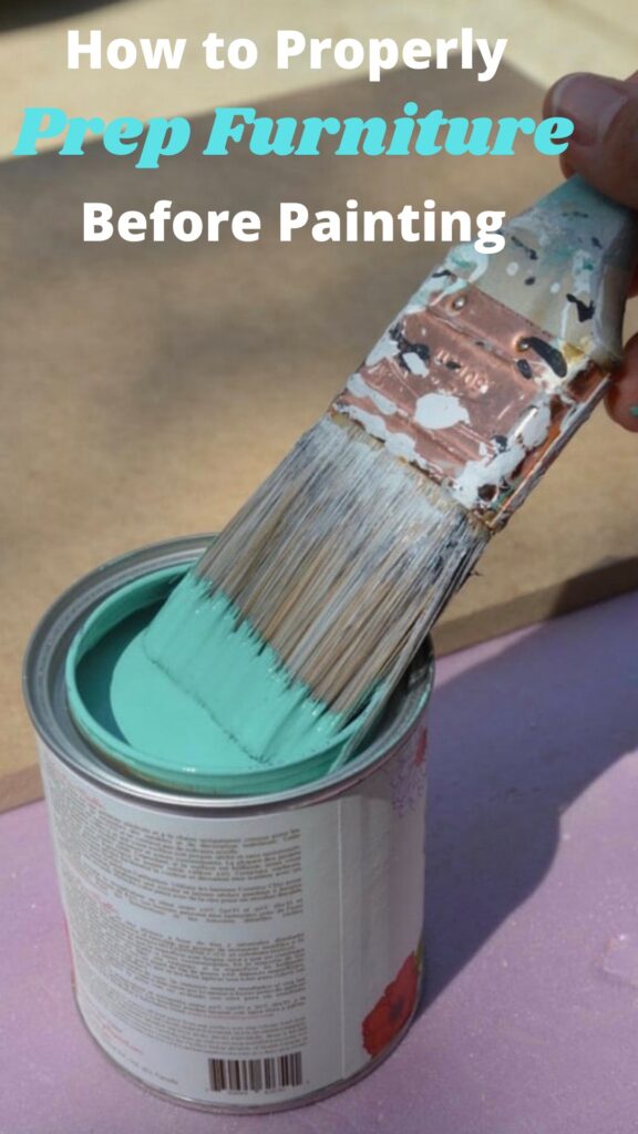 The biggest challenges to painting furniture are cleaning it first, repairing damage, and knowing if primer is needed. Learn to prep furniture before painting! - Thrift Diving