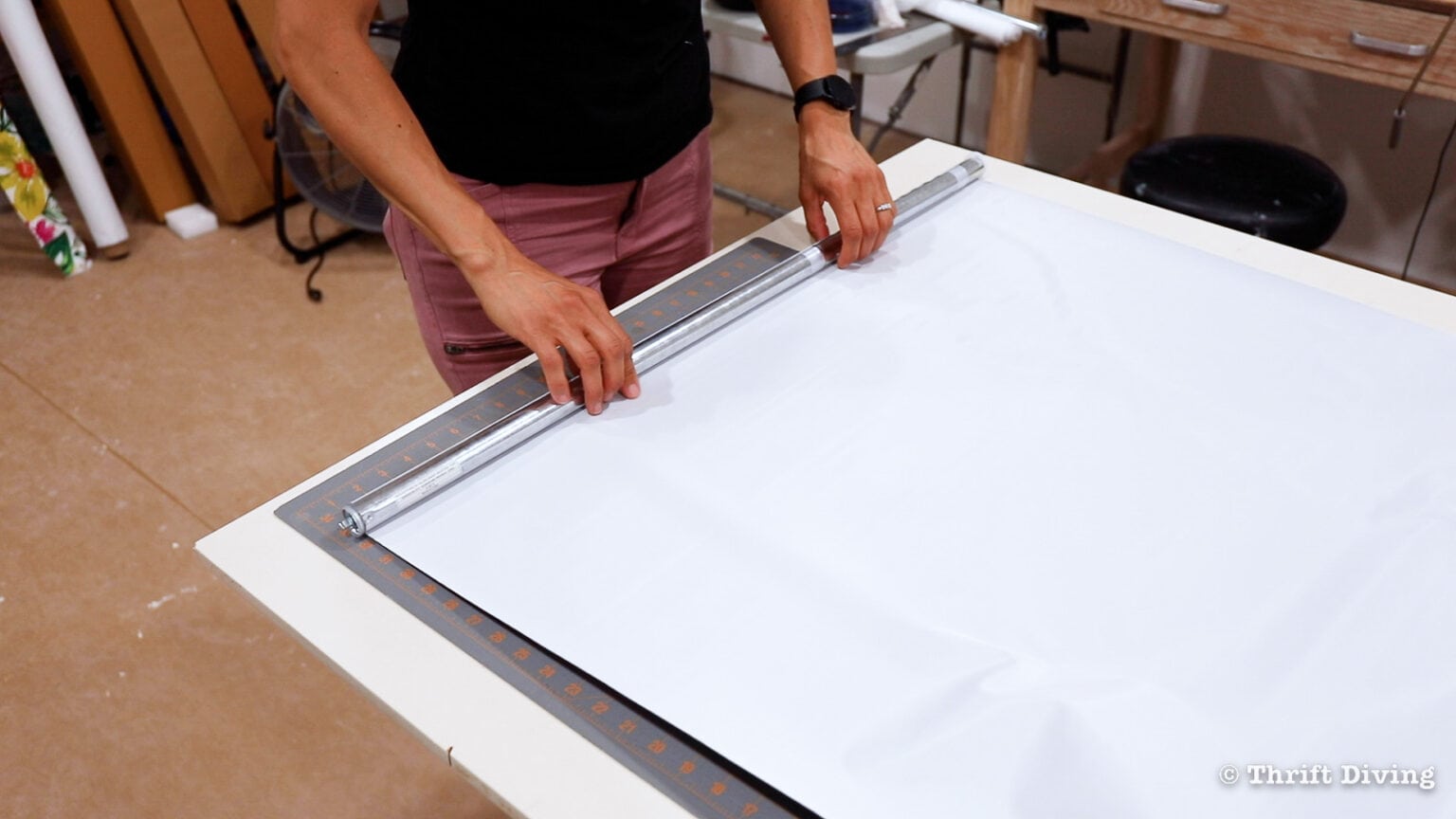 How to Make a DIY Roller Shade for Your Window!