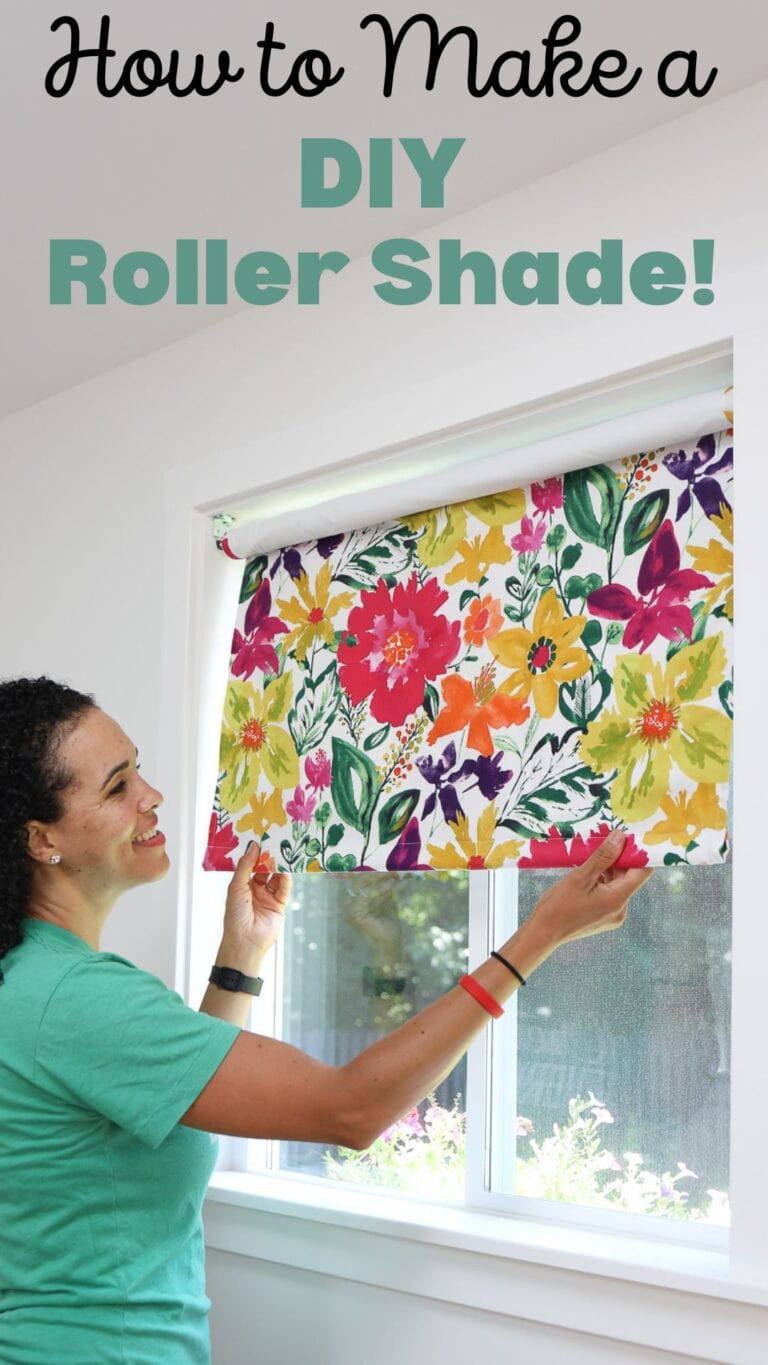 How to Make a DIY Roller Shade for Your Window!