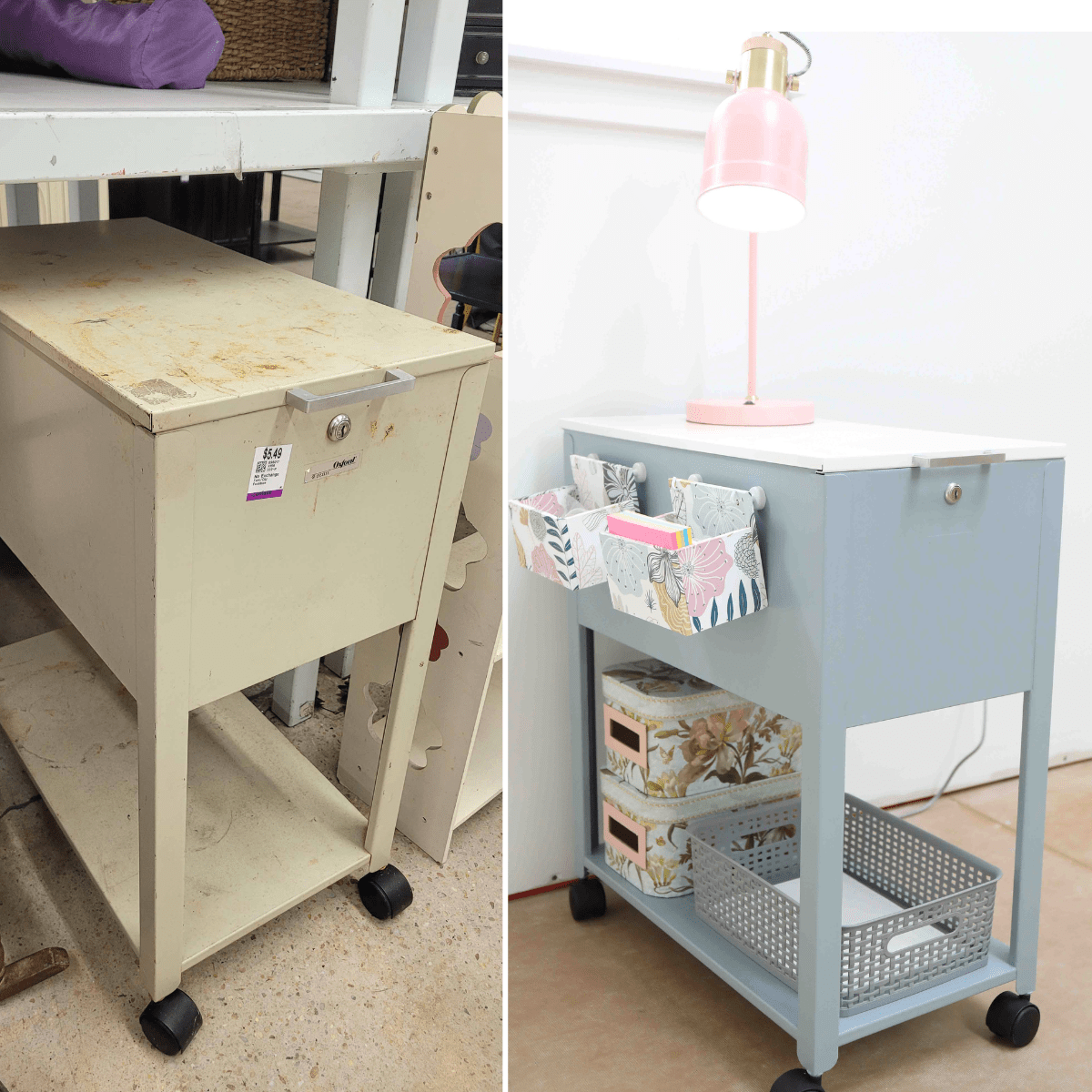BEFORE & AFTER: How to Paint a File Cabinet Using Furniture Paint