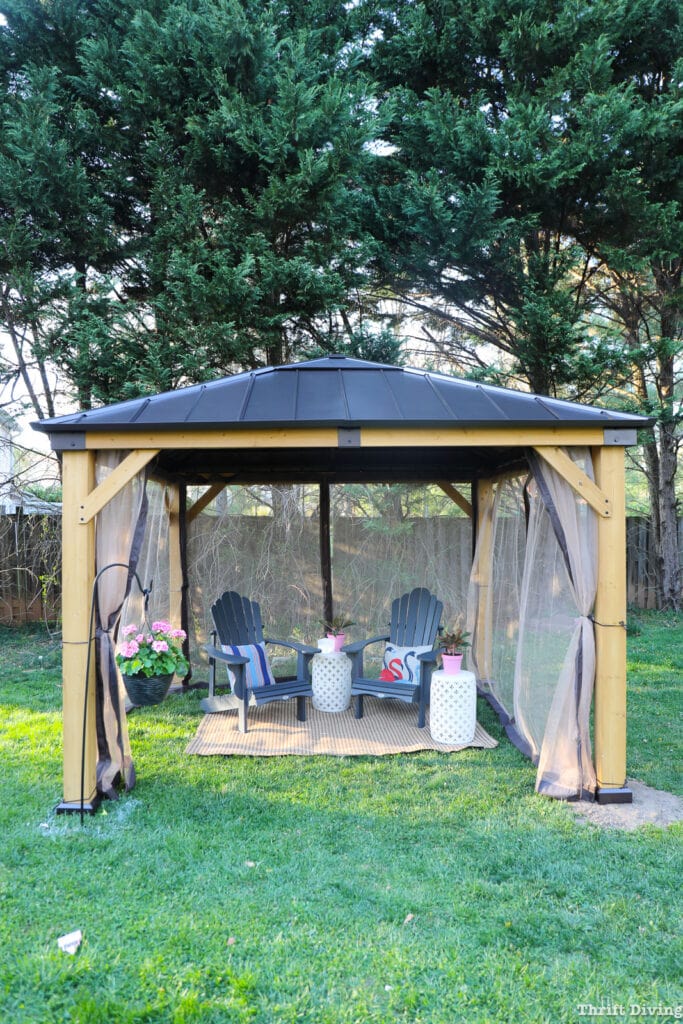 How to Put Up a Gazebo in Your Backyard Thrift Diving
