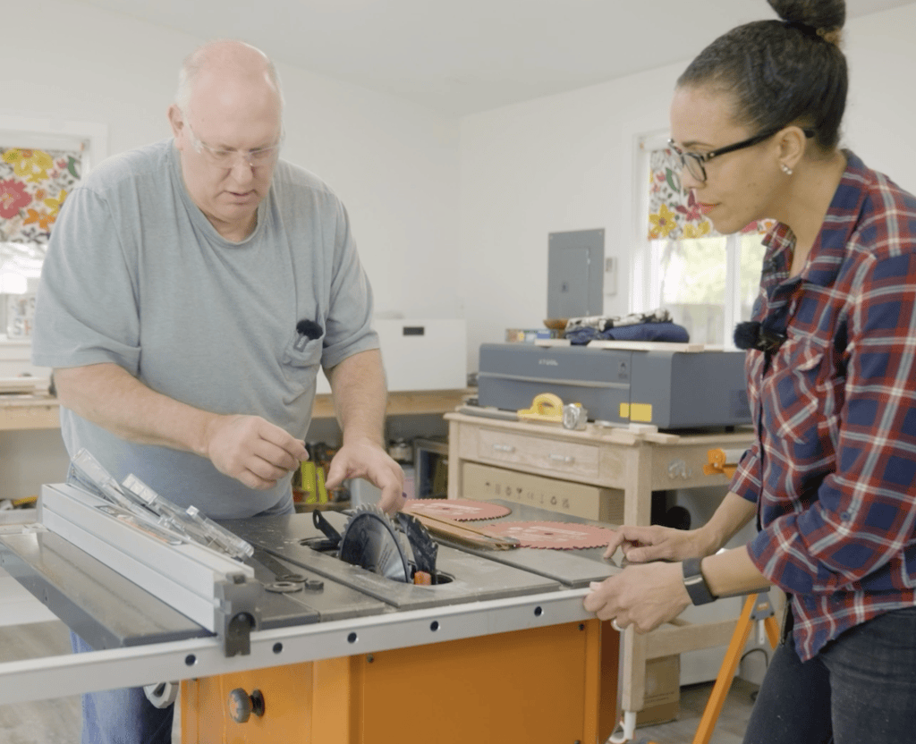 EmPOWER Tools 101 How to Use a Table Saw - Serena Appiah Thrift Diving