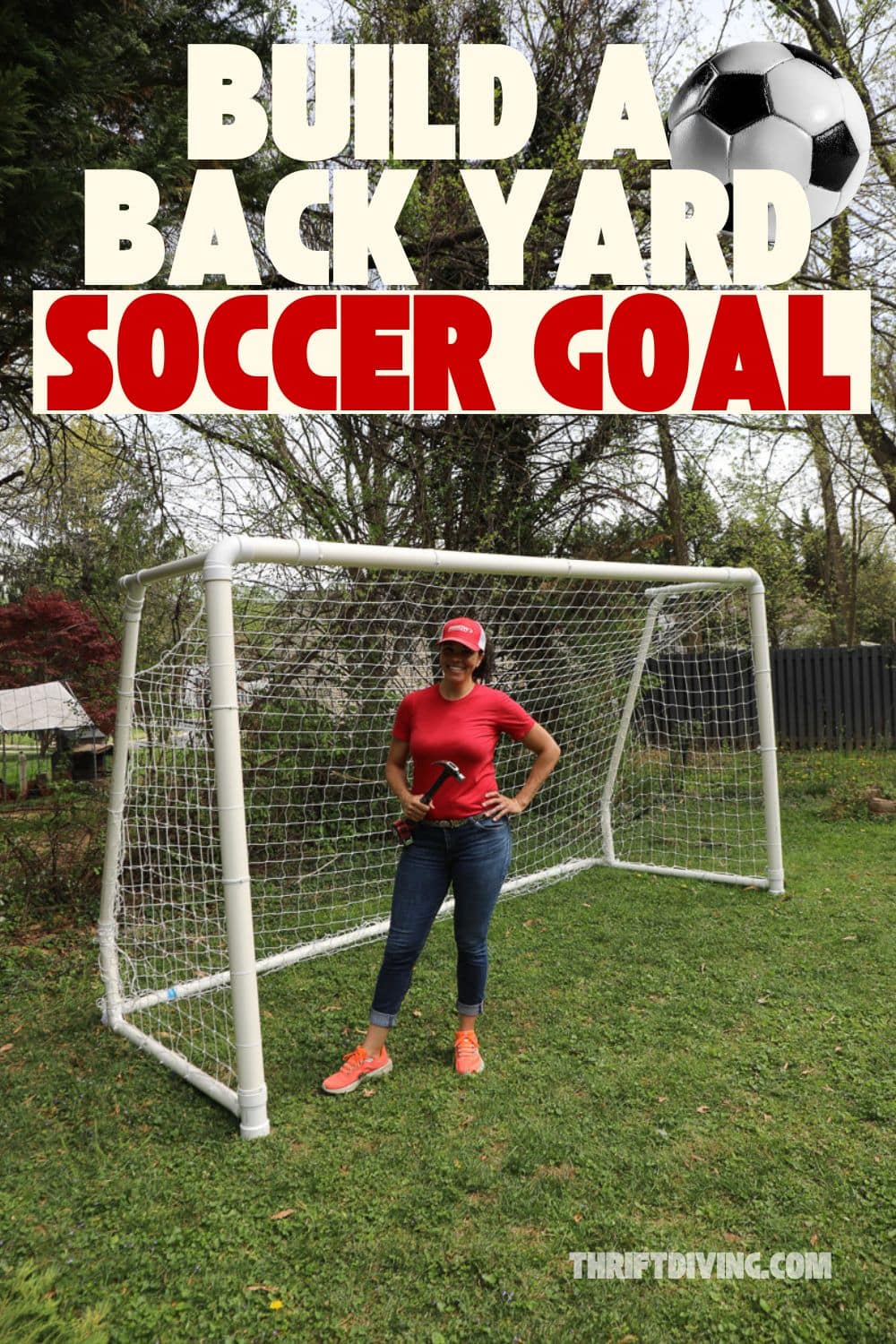 12' x 6' oversized backyard soccer goal