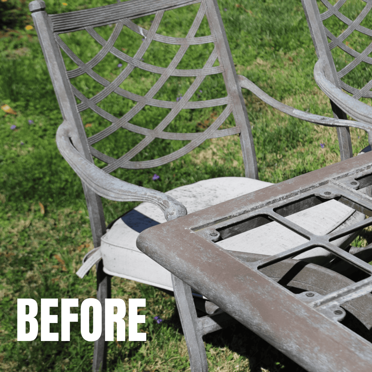 The Nightmare Outdoor Patio Table Makeover